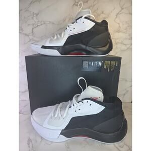 Jordan Zoom Separate White/Black/Red Men's Size 10.5 Basketball Shoes DH0249 051